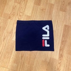 Blue Fila Tube Top, Size small.